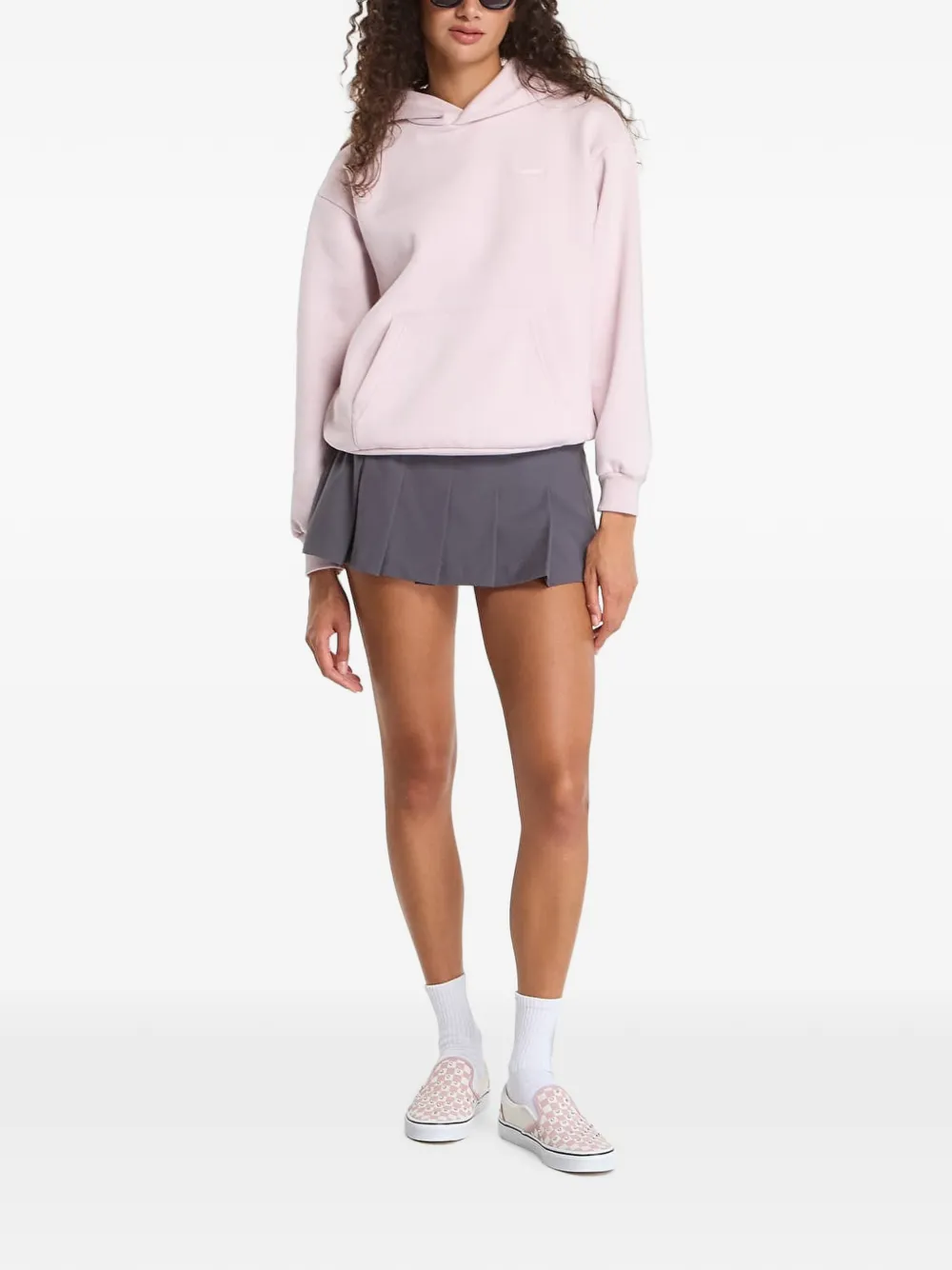 Vans Hoodie met logopatch Roze