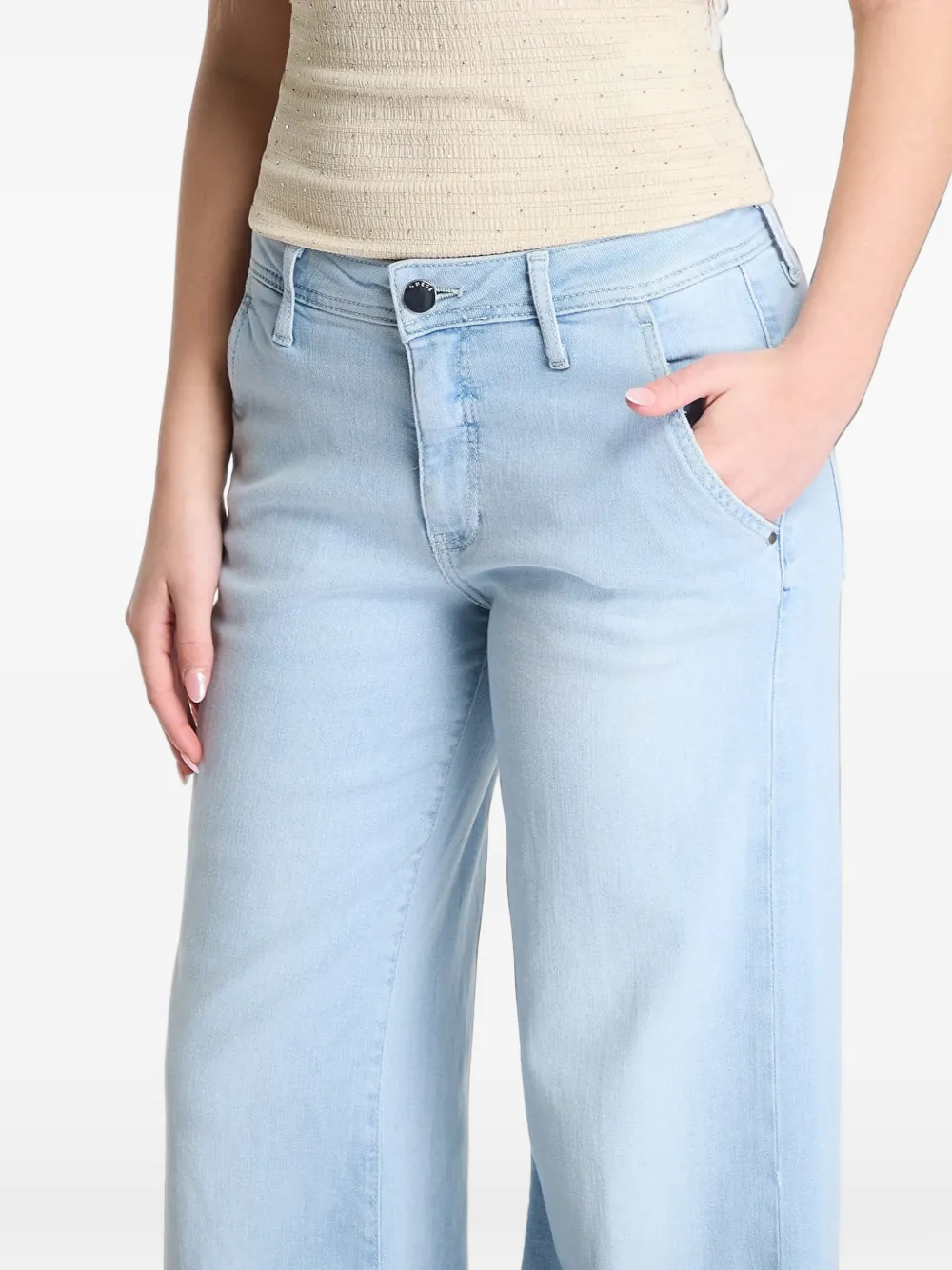 GUESS USA Jeans met wijde pijpen Blauw