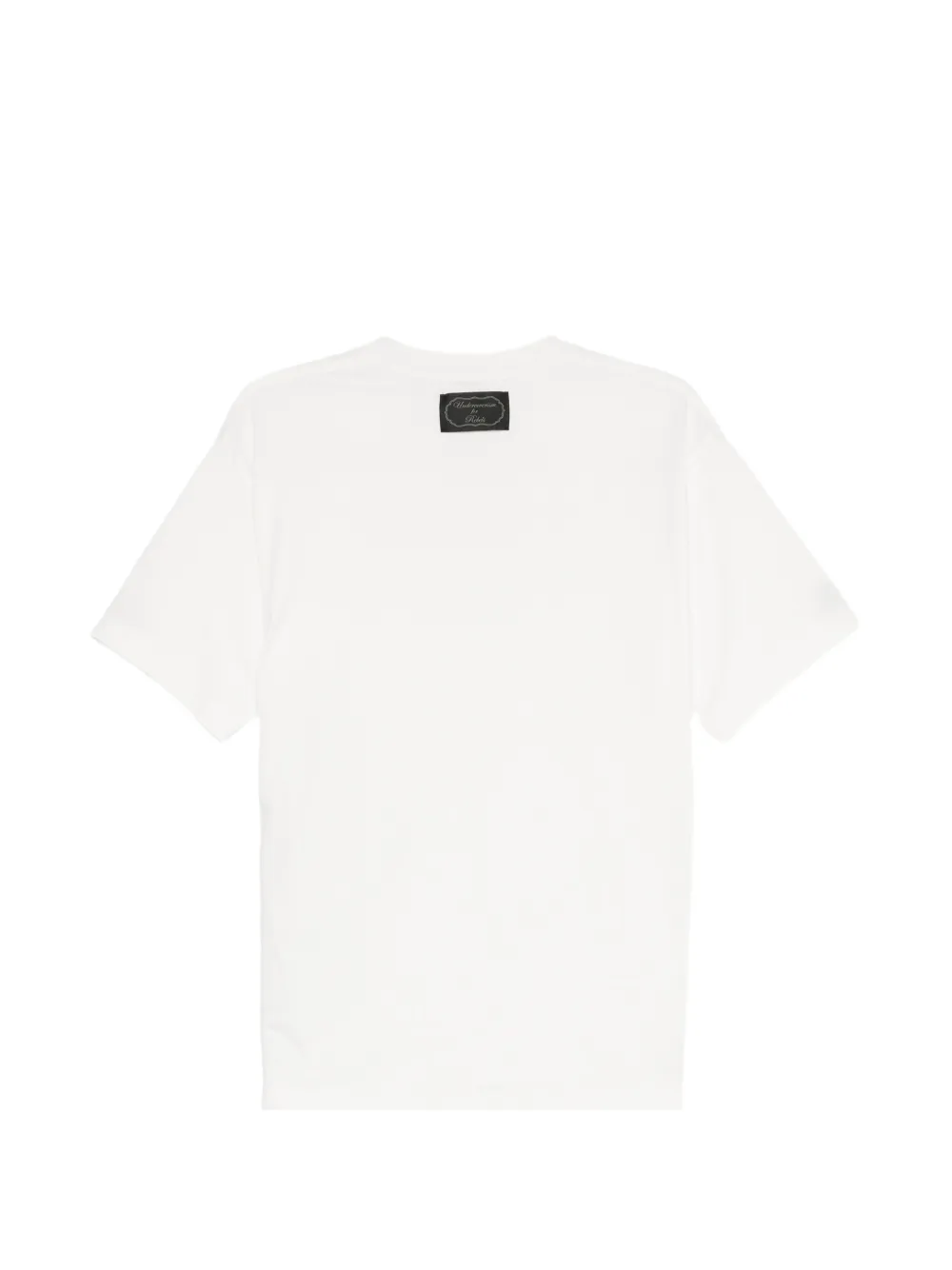 Undercover slogan-print zip-detail T-shirt Wit