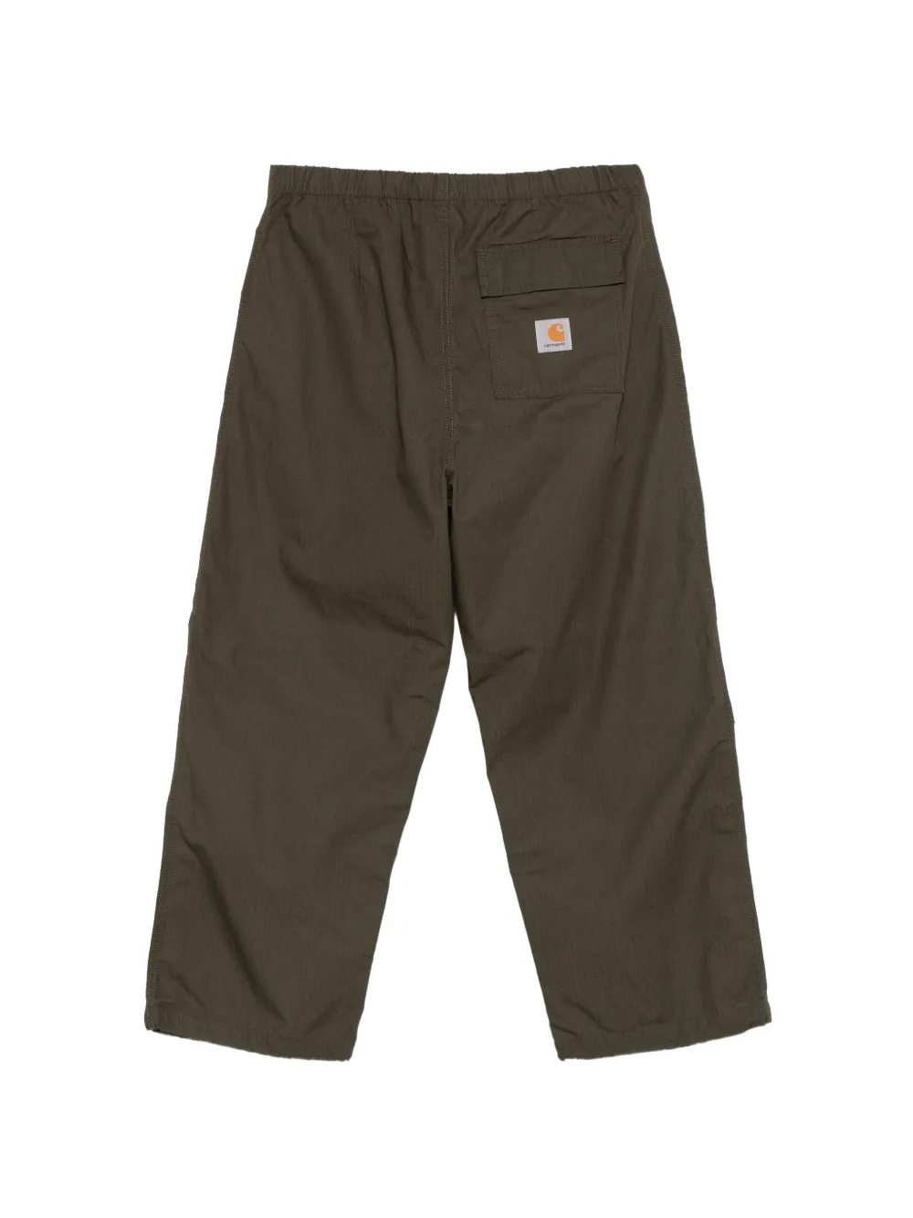 Carhartt WIP Fletcher elastische broek met logo-patch Groen