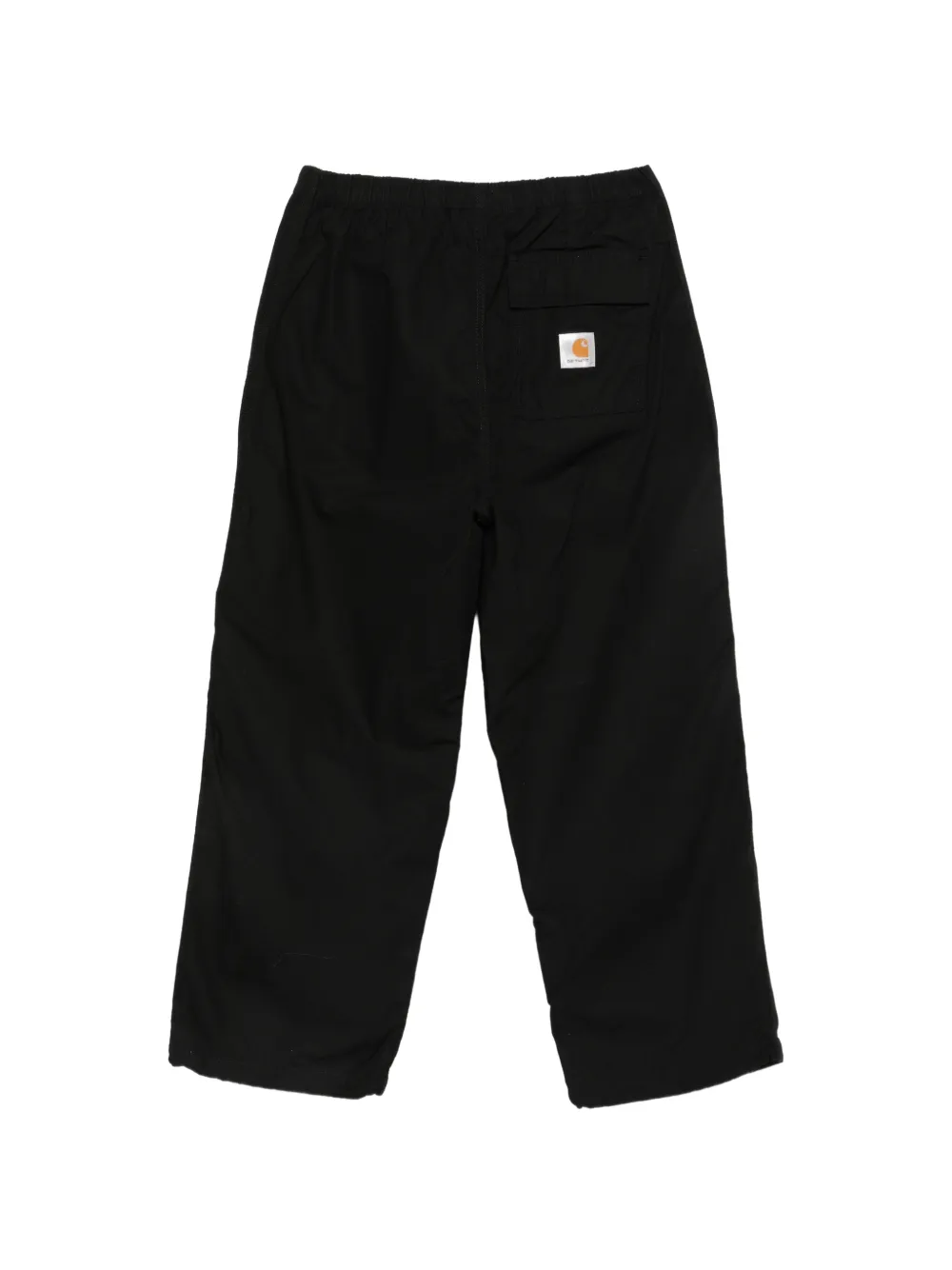 Carhartt WIP Fletcher elasticated-waist logo-patch trousers Zwart