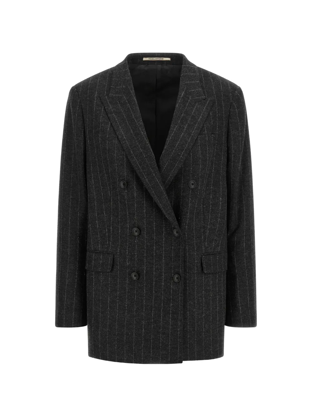 Tagliatore Jasmine double-breasted pinstripe suit jacket