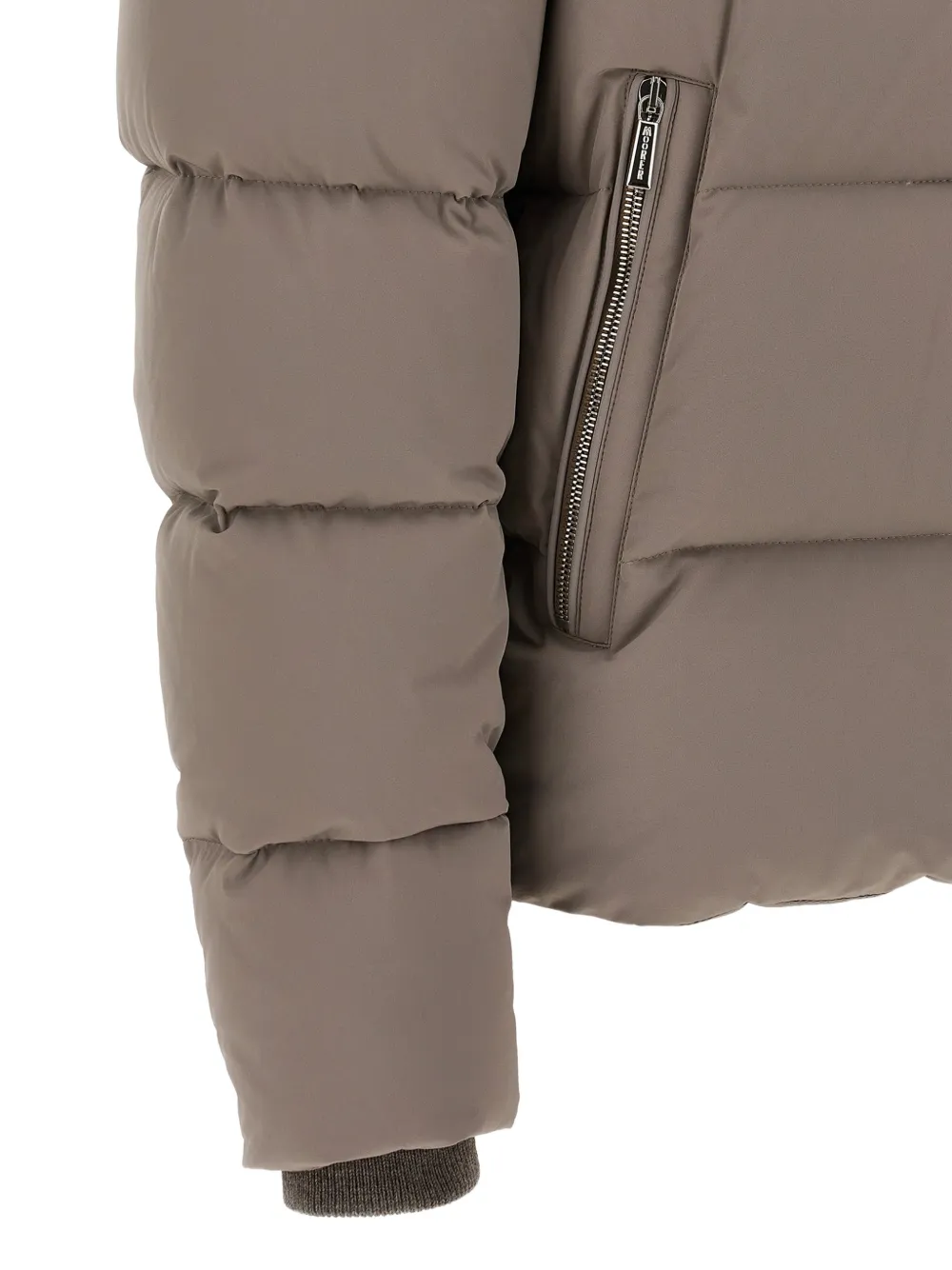 Moorer Alarick bomberjack met boudin-quilting Bruin