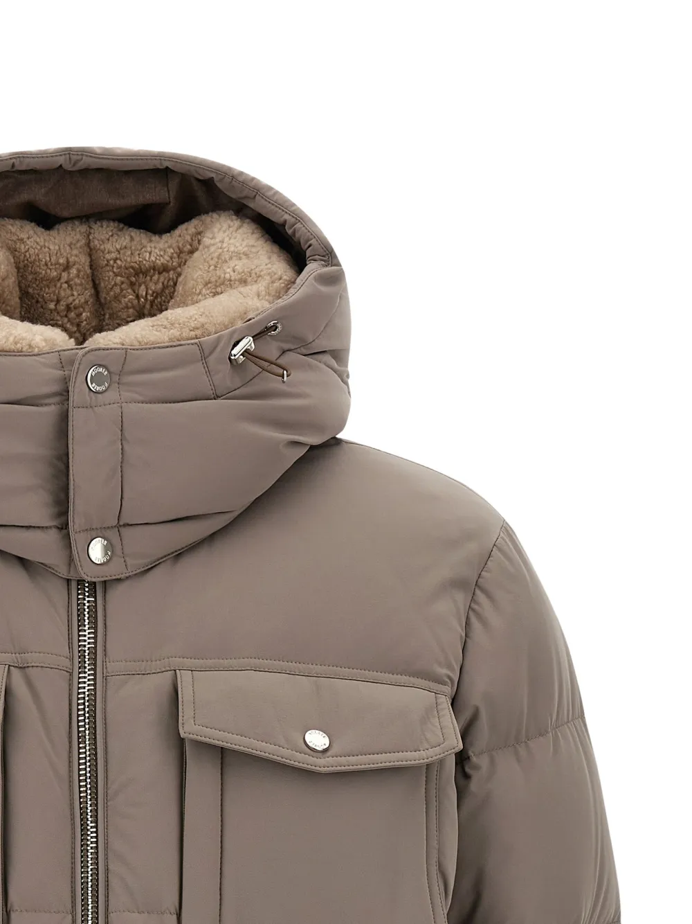 Moorer Alarick bomberjack met boudin-quilting Bruin