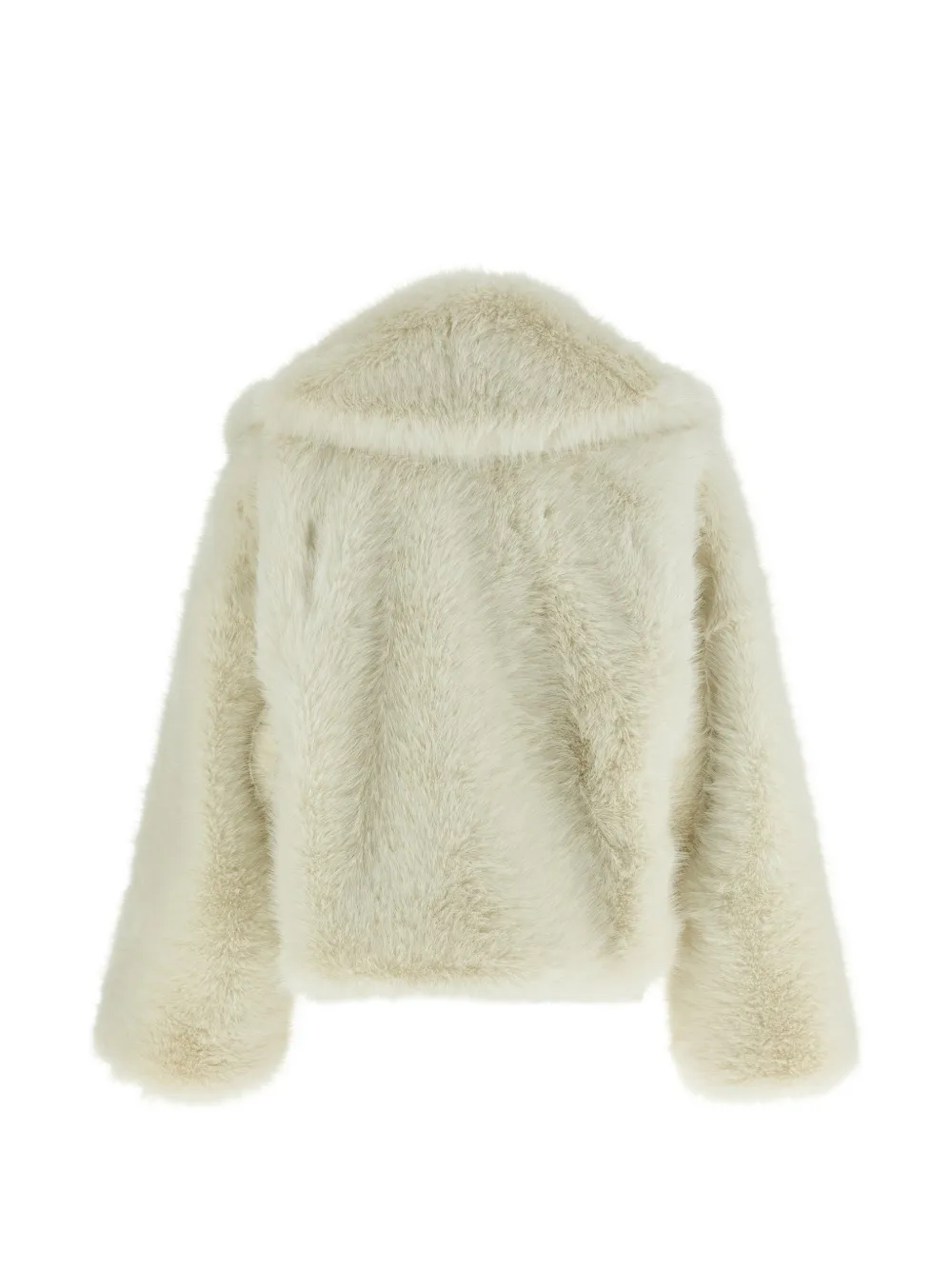 B&B COUTURE Carrie jack van imitatiebont Beige
