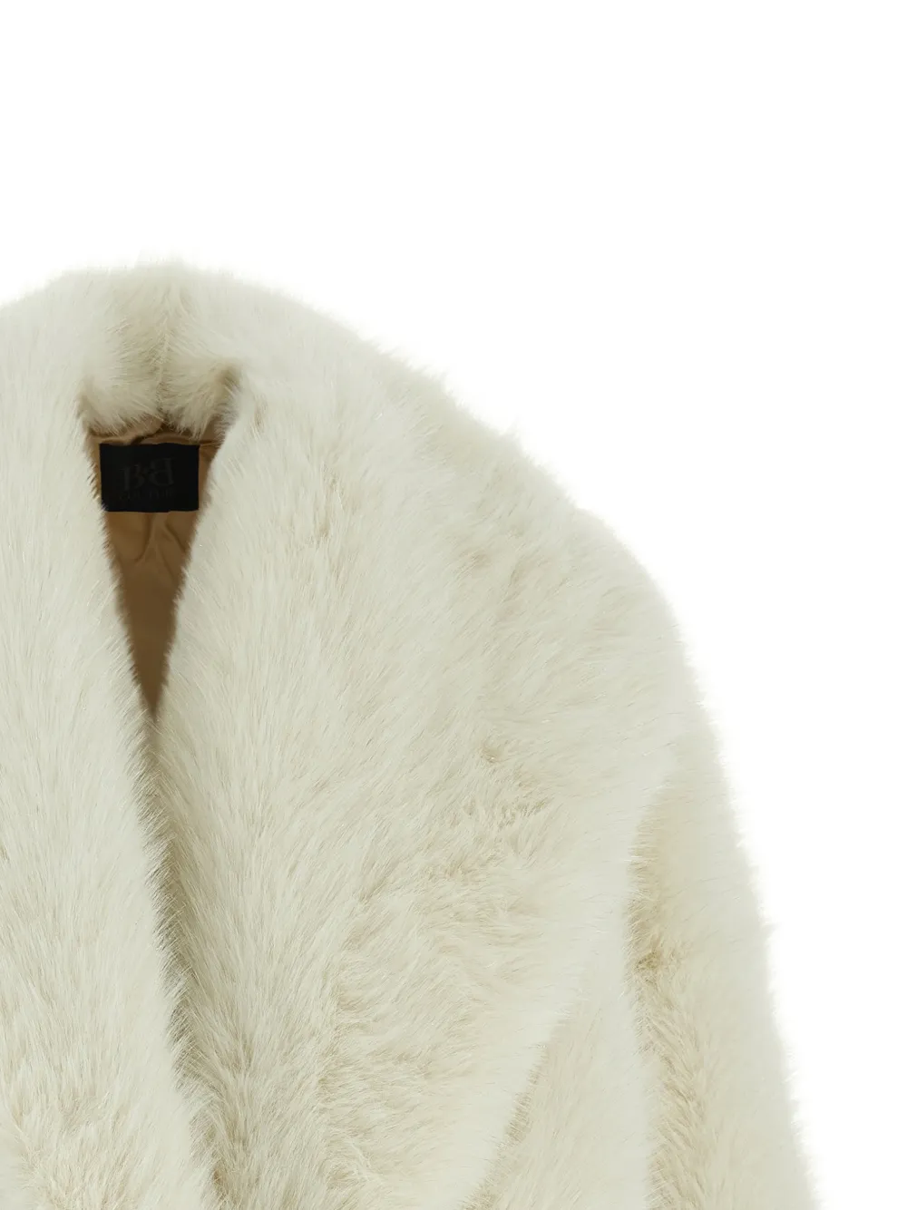 B&B COUTURE Carrie jack van imitatiebont Beige
