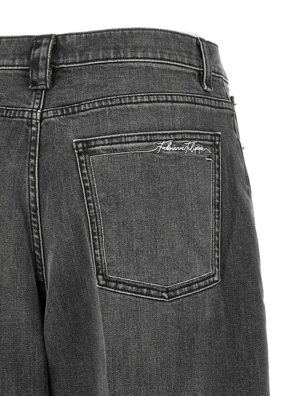Fabiana Filippi Filo Diamante wide-leg jeans Grijs