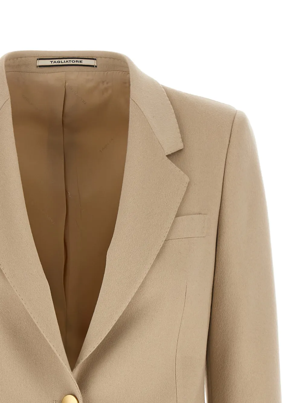 Tagliatore Blazer met enkele rij knopen Beige