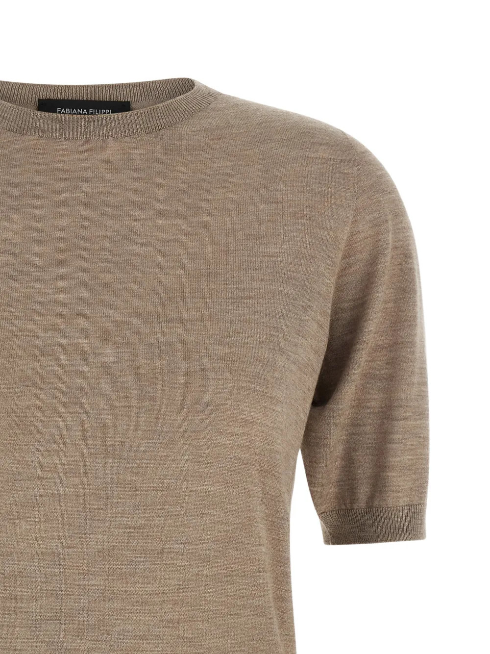 Fabiana Filippi short-sleeve knit T-shirt Bruin