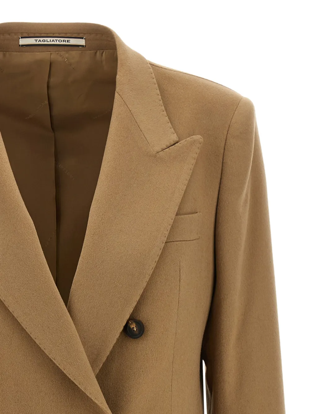 Tagliatore Blazer met enkele rij knopen Beige