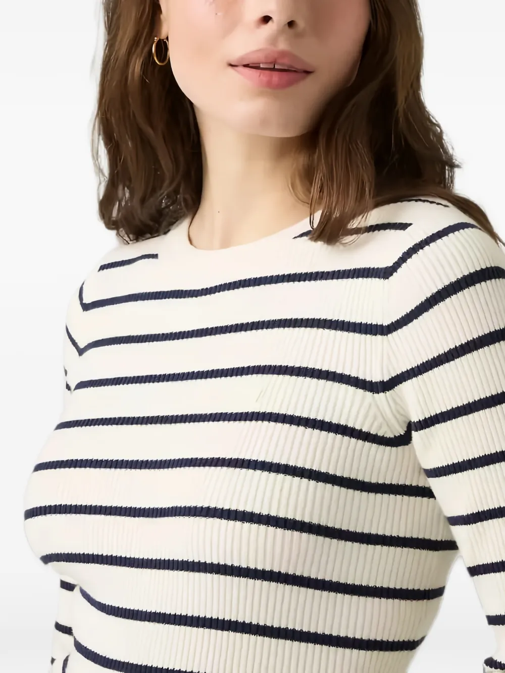 Levi's striped ribbed sweater Wit