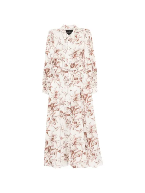 Needle & Thread Marie Toile De Jouy jacquard shirt dress
