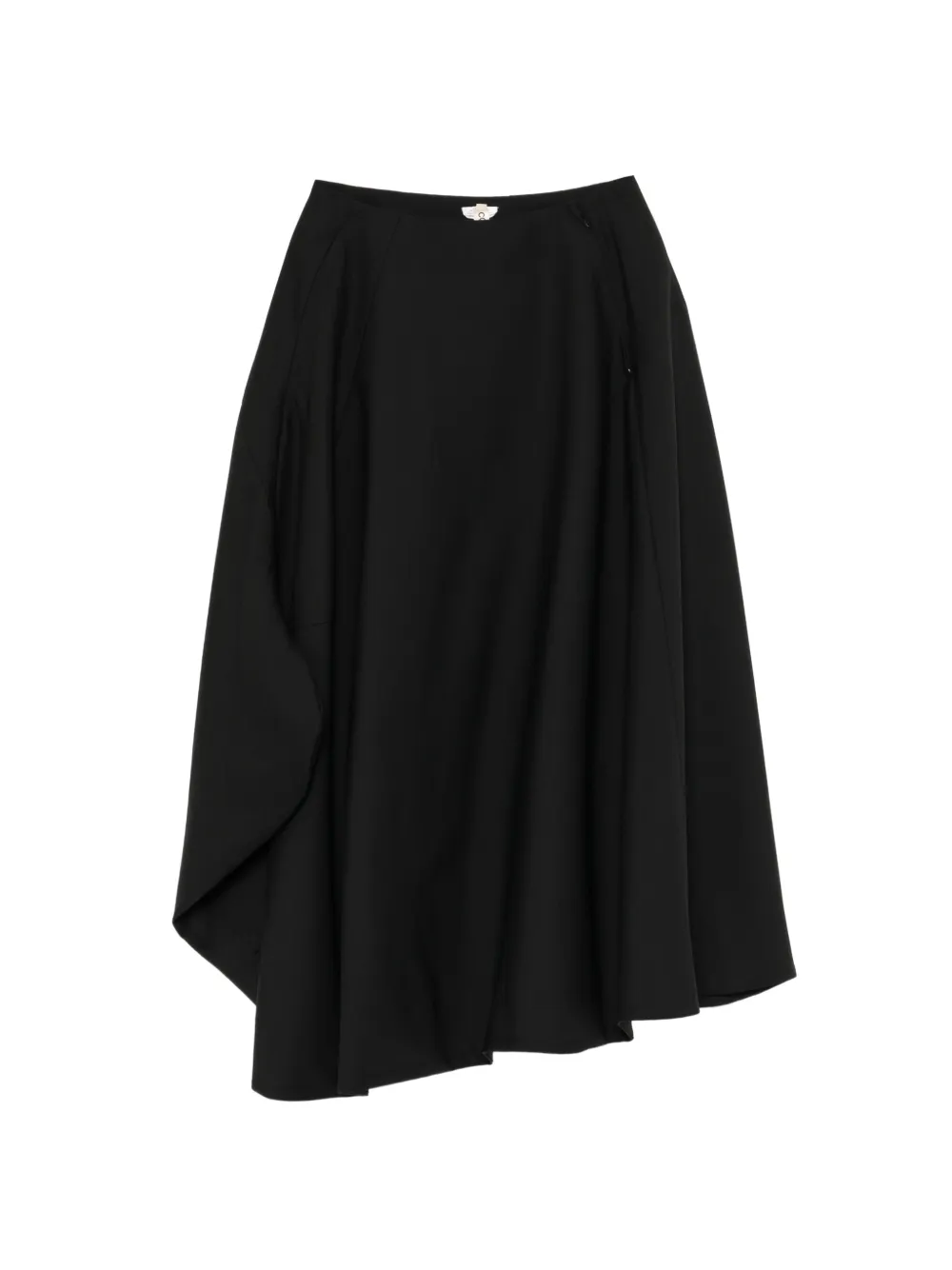 Comme Des Garçons asymmetric draped skirt - Nero