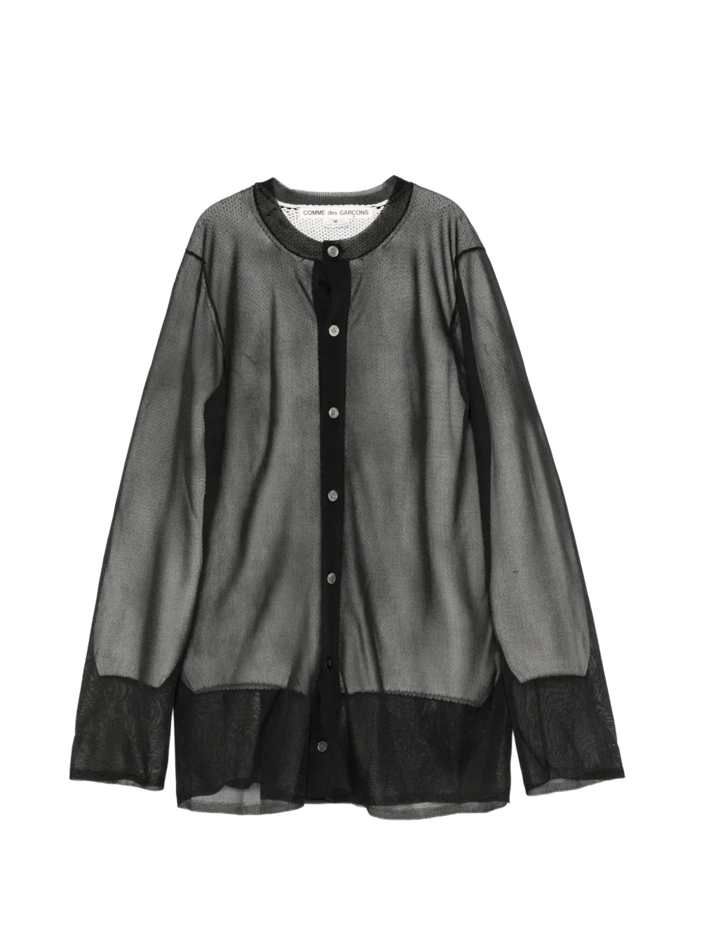 Comme Des Garçons sheer layered cardigan