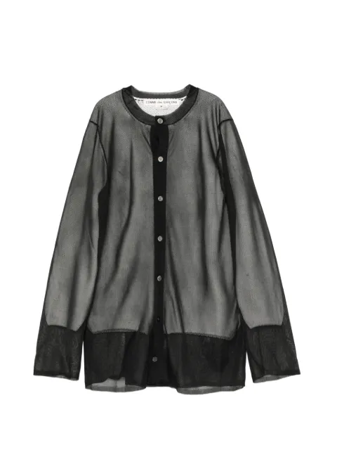 Comme Des Garçons sheer layered cardigan
