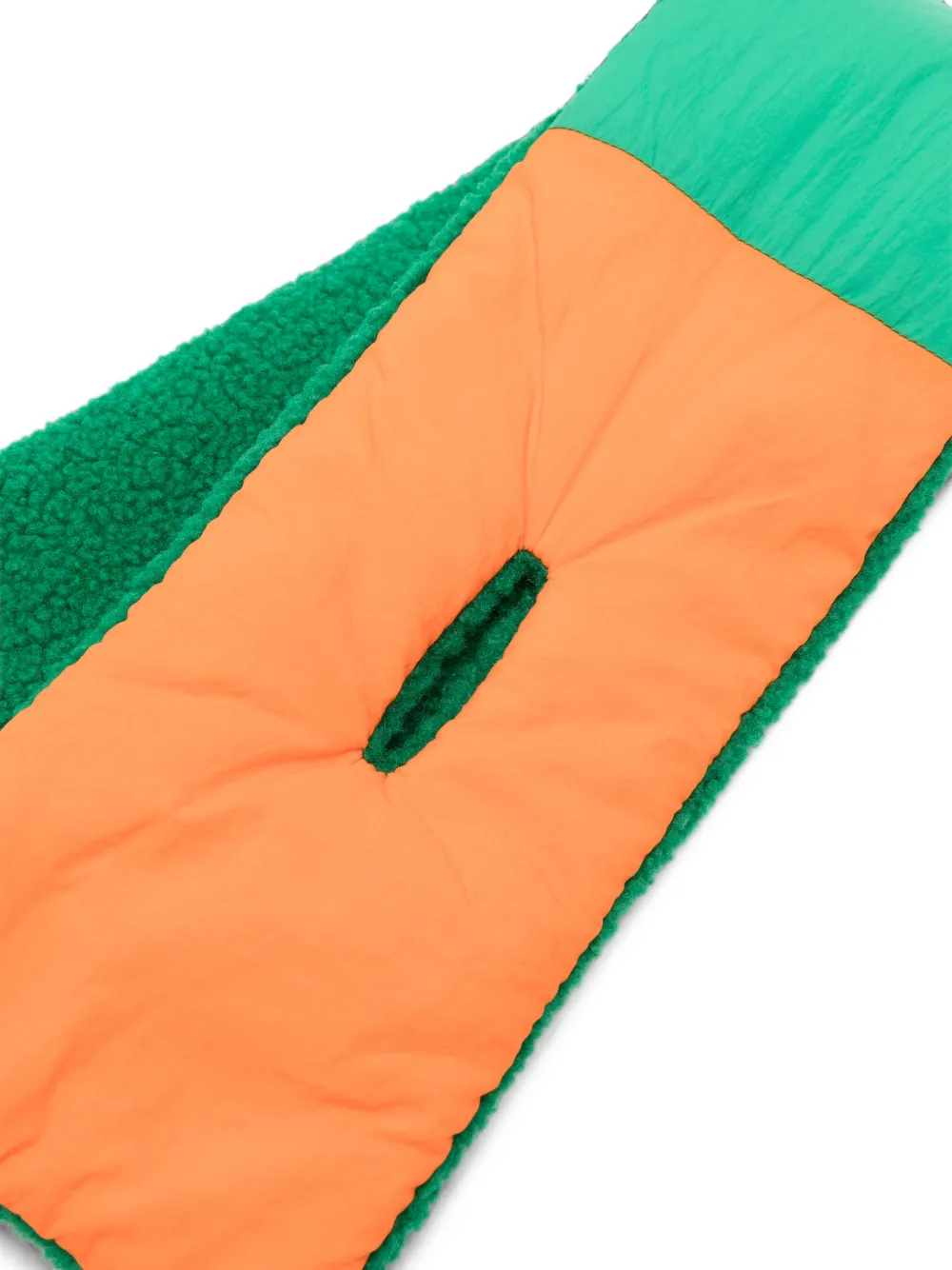 Bobo Choses Gewatteerde sjaal met fleece voering Groen