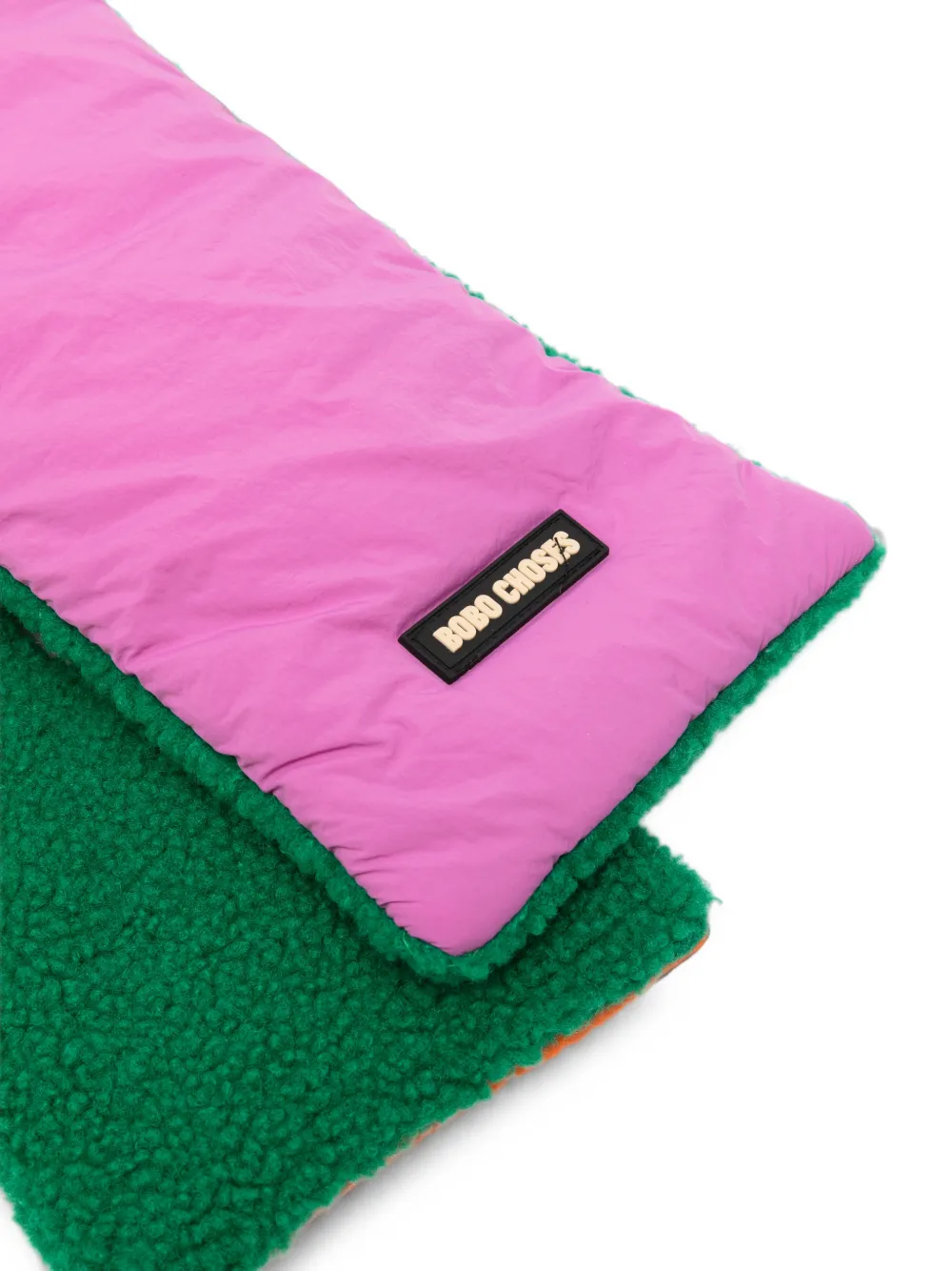 Bobo Choses Gewatteerde sjaal met fleece voering Groen