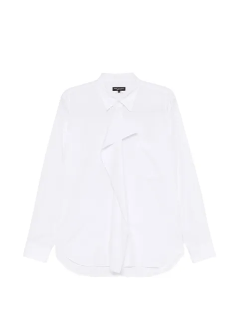 Comme Des Garçons chemise en popeline à détail drapé