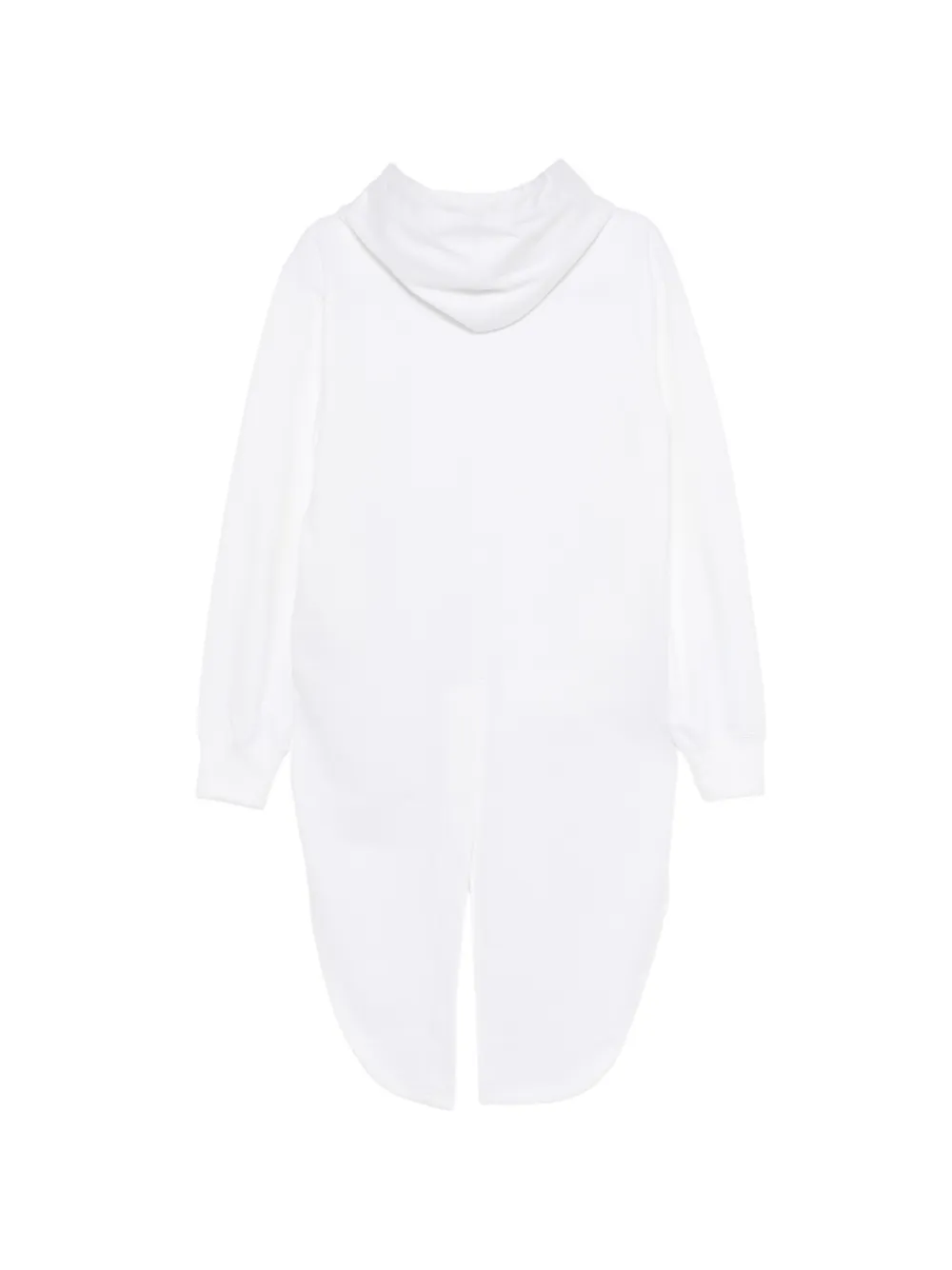 Comme Des Garçons Asymmetric-hem Hoodie in White, view 2