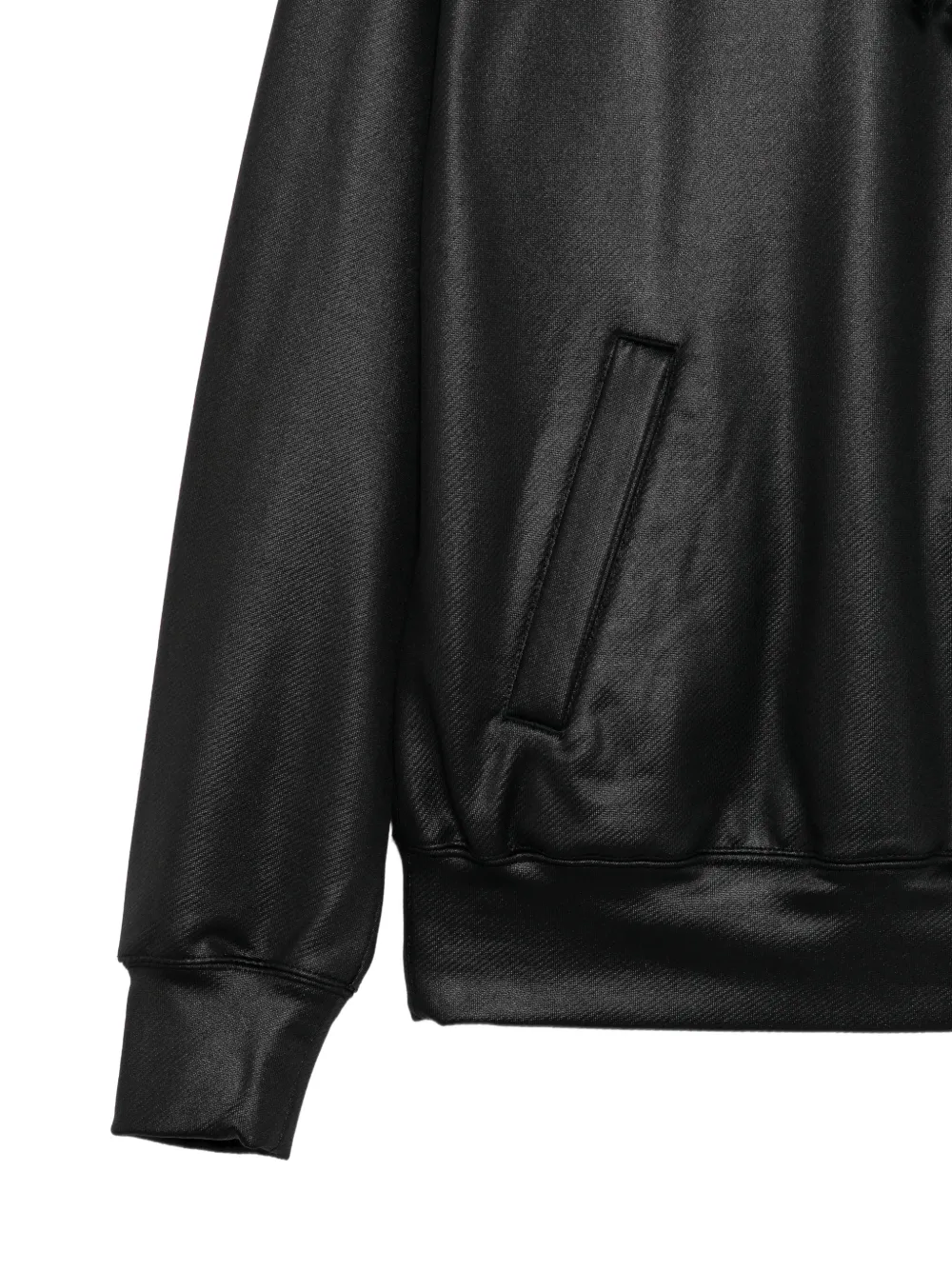 Comme Des Garçons Gecoate hoodie met trekkoord Zwart