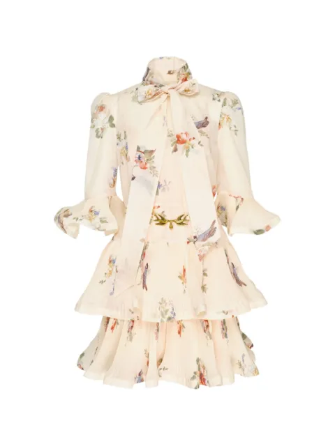 ZIMMERMANN floral-print mini dress