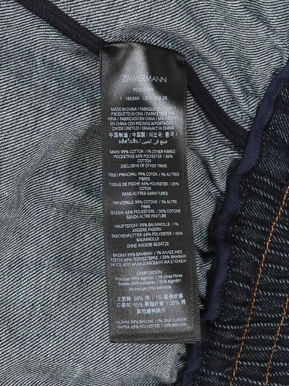 ZIMMERMANN Gesmockte top met knoopdetail Blauw
