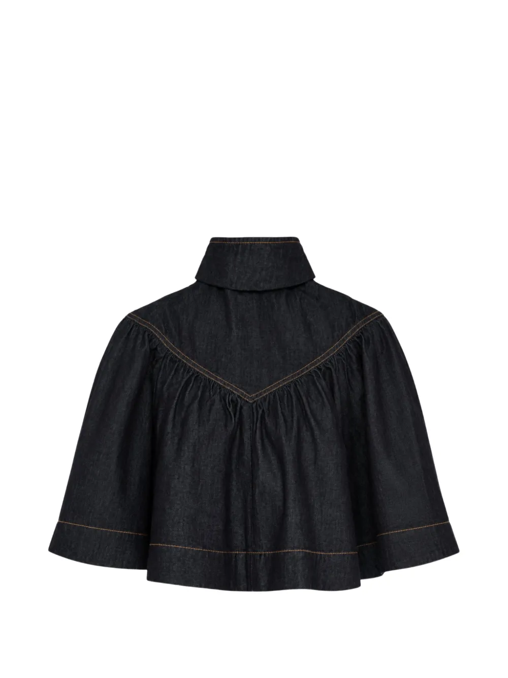 ZIMMERMANN Top arricciato con bottoni - Blu