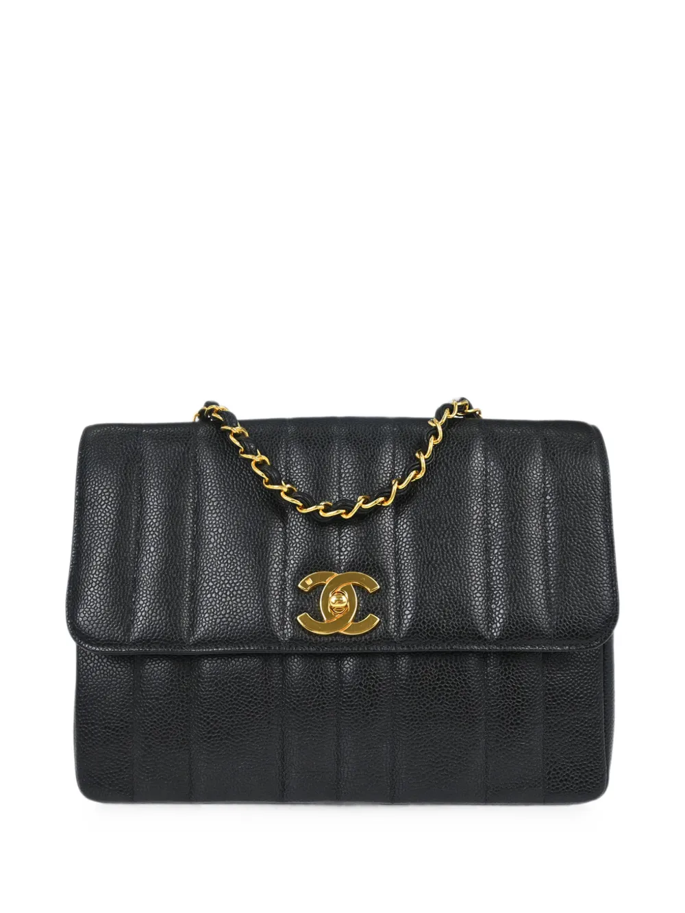 CHANEL Pre-Owned 1995 Mademoiselle flap shoulder bag - Nero