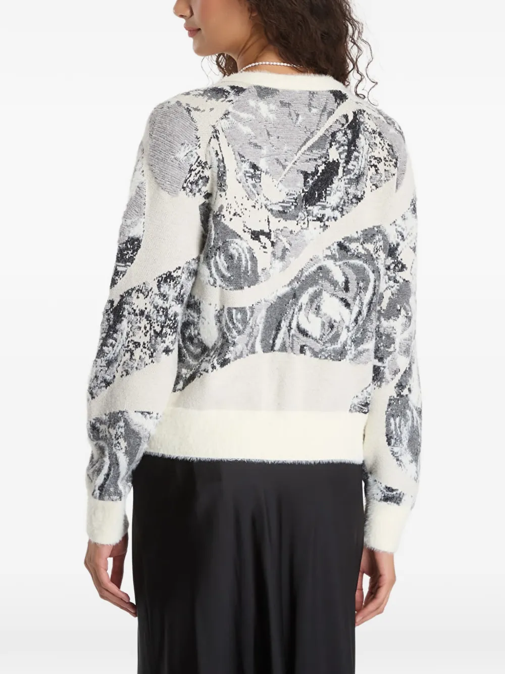 Desigual Vest met abstracte print Wit