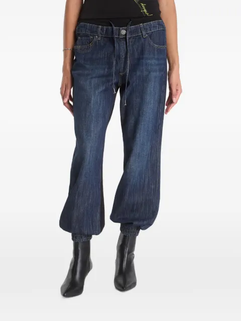 Desigual drawstring-waist cuffed-hem jeans