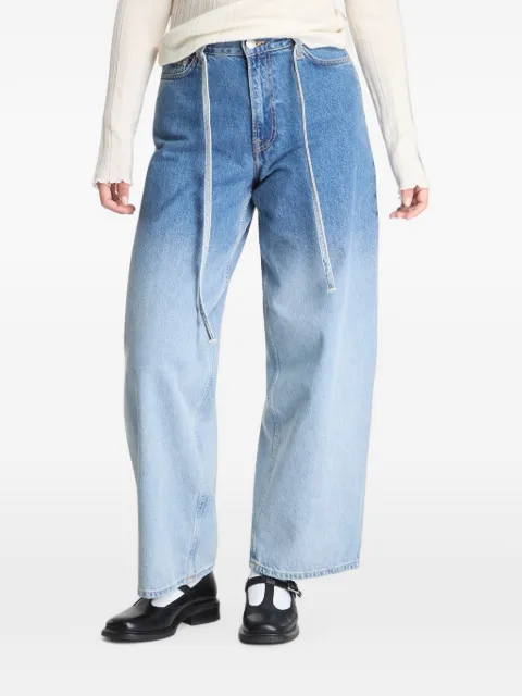 SAMSOE SAMSOE gradient-effect wide-leg jeans
