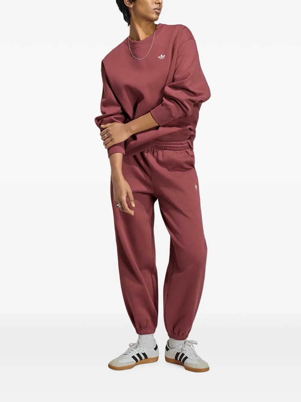 adidas Sweater met geborduurd logo Rood