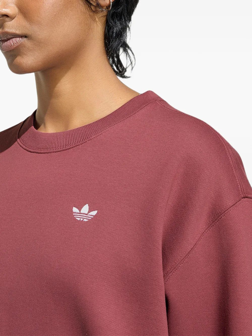adidas Sweater met geborduurd logo Rood