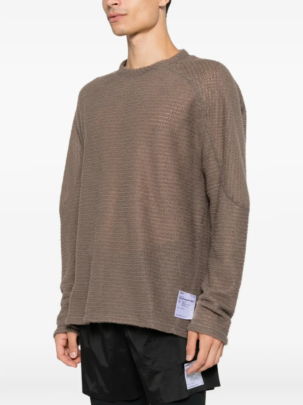 Satisfy FuzzFleece T-shirt met lange mouwen Bruin
