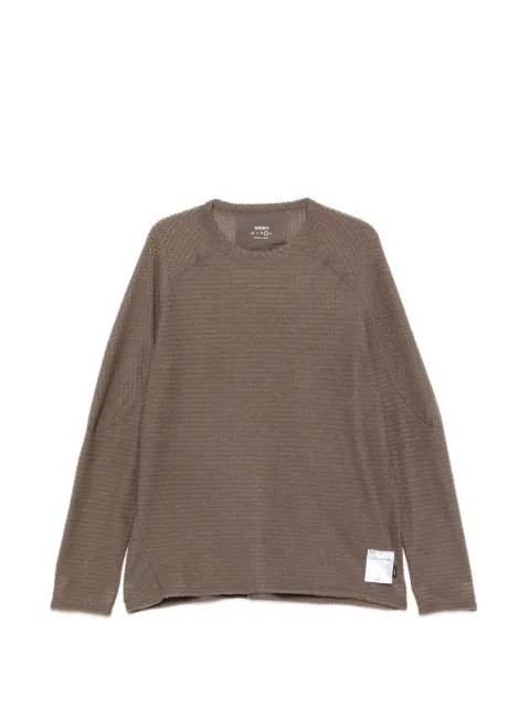 Satisfy waffle-knit raglan-sleeve sweater