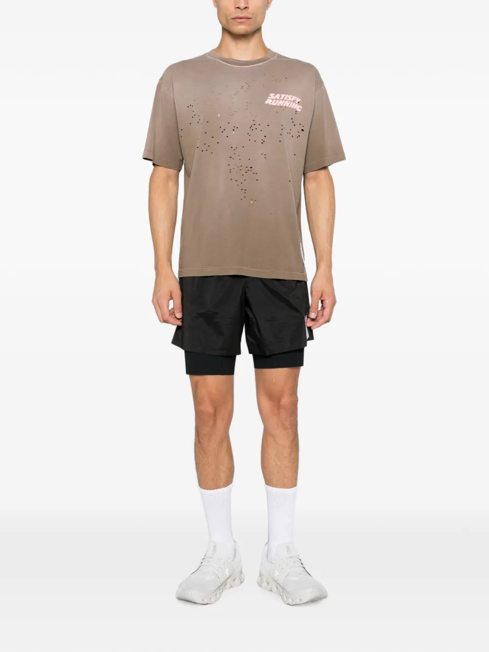 Satisfy Gerafeld T-shirt Bruin