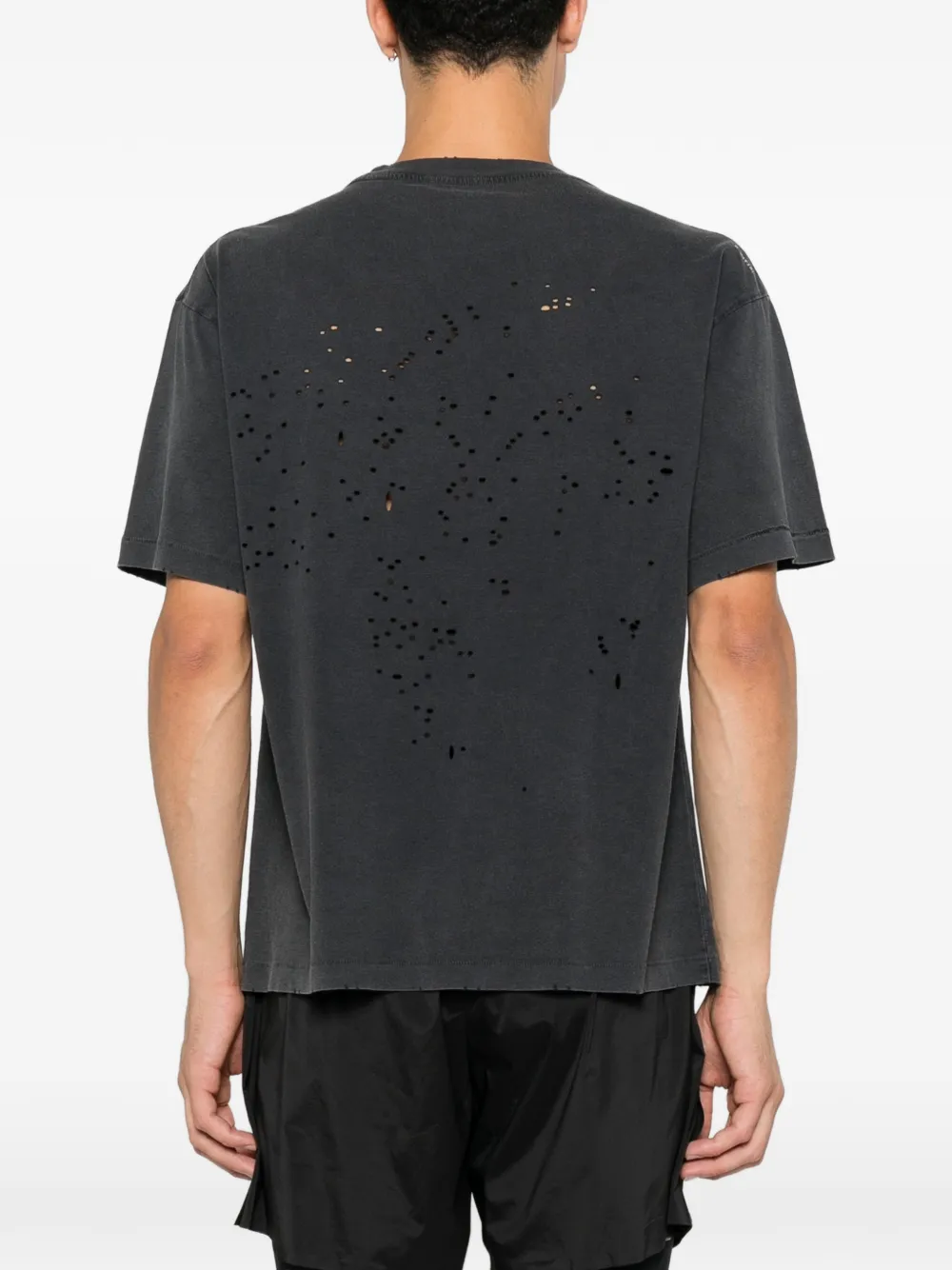 Satisfy Gerafeld T-shirt met logoprint Zwart
