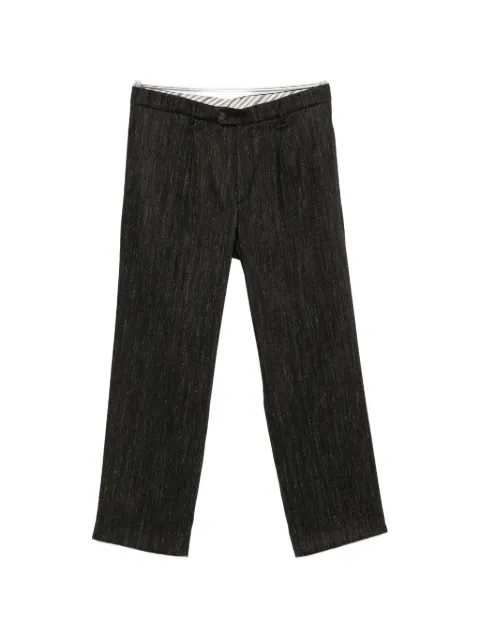 AMARANTO  pleated straight-leg trousers