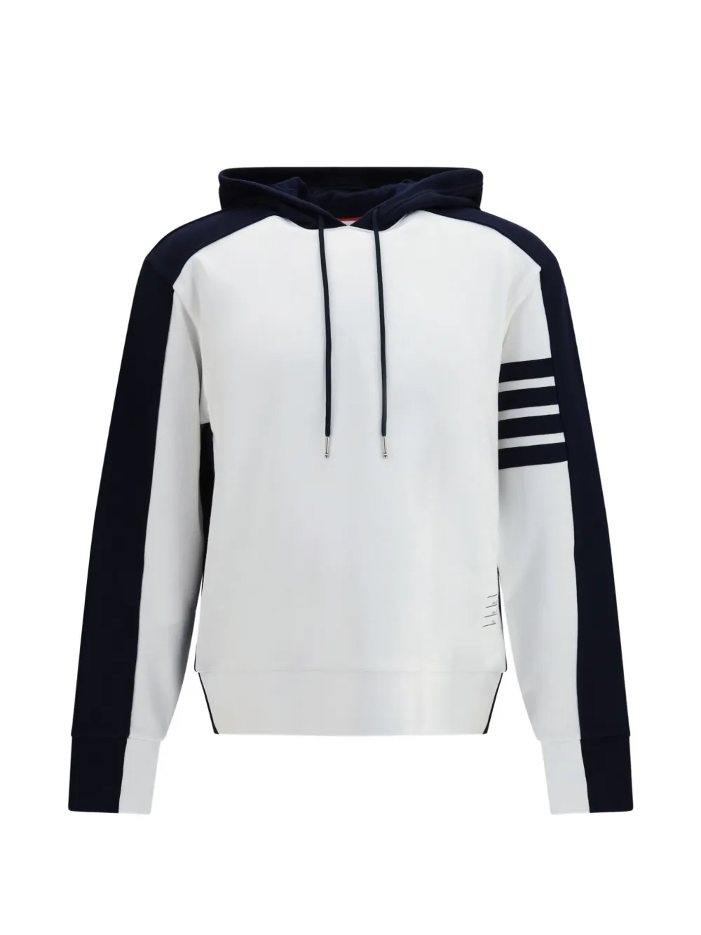 Thom Browne 4-Bar colorblock hoodie - Bianco