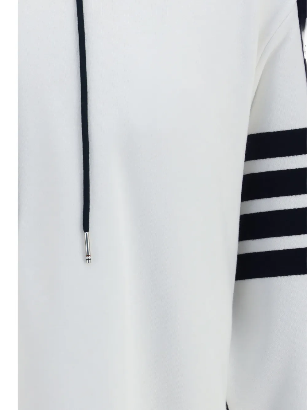 Thom Browne 4-Bar colorblock hoodie Wit