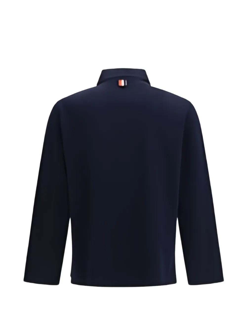 Thom Browne 4-Bar oversized rugby poloshirt Wit