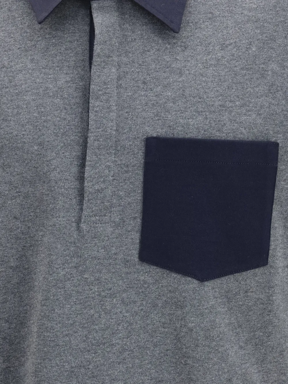 Thom Browne 4-Bar rugbyshirt met colourblocking Grijs