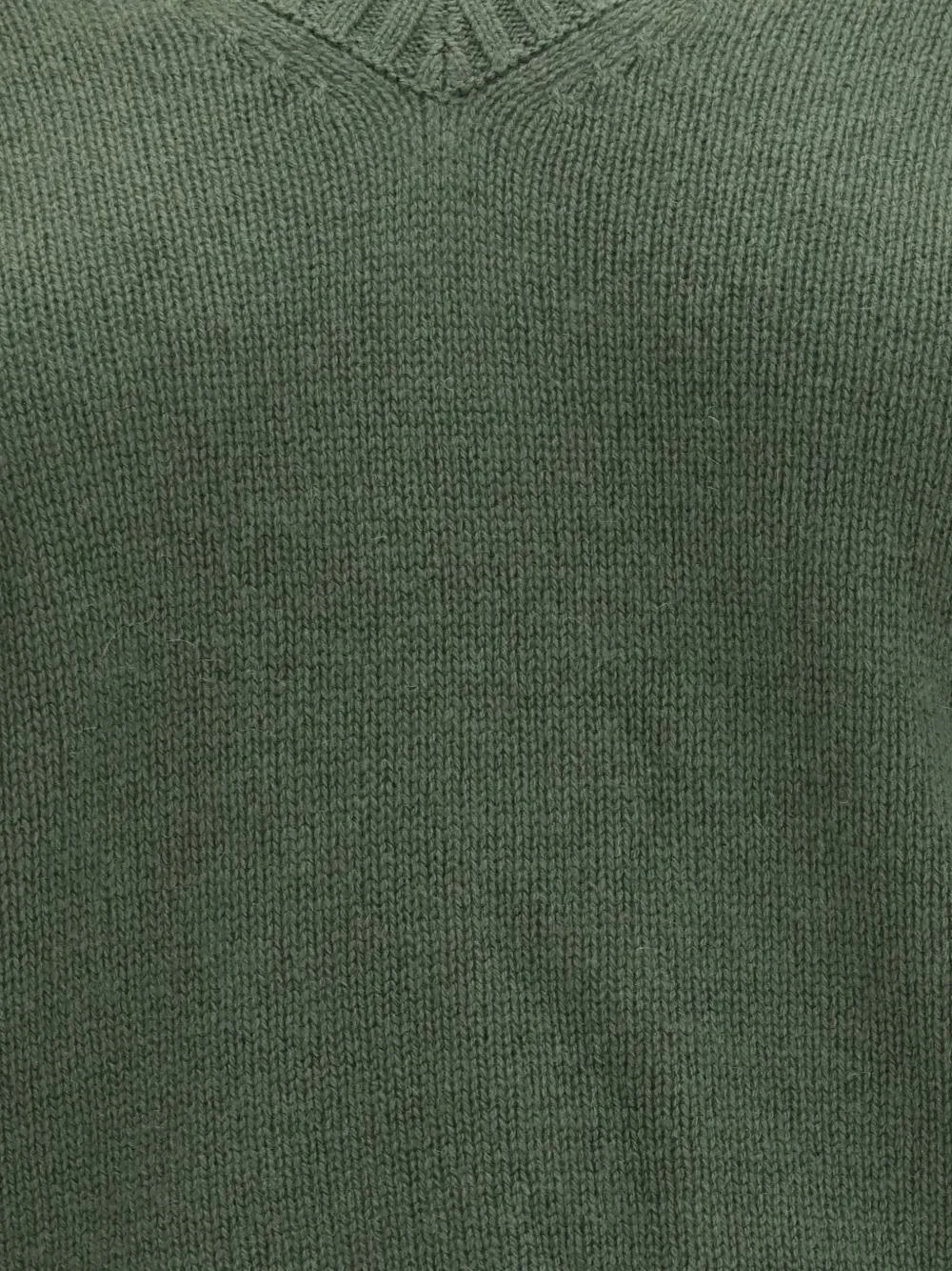 Allude Trui met V-hals Groen