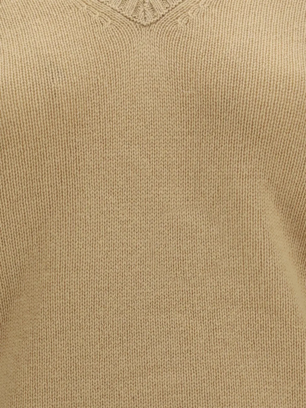Allude Trui met V-hals Beige