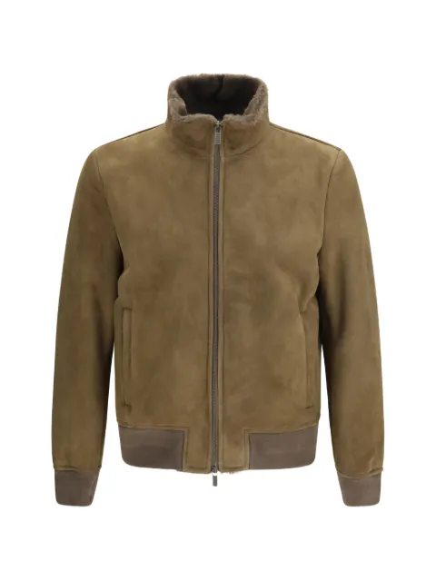 Salvatore Santoro high-neck suede jacket