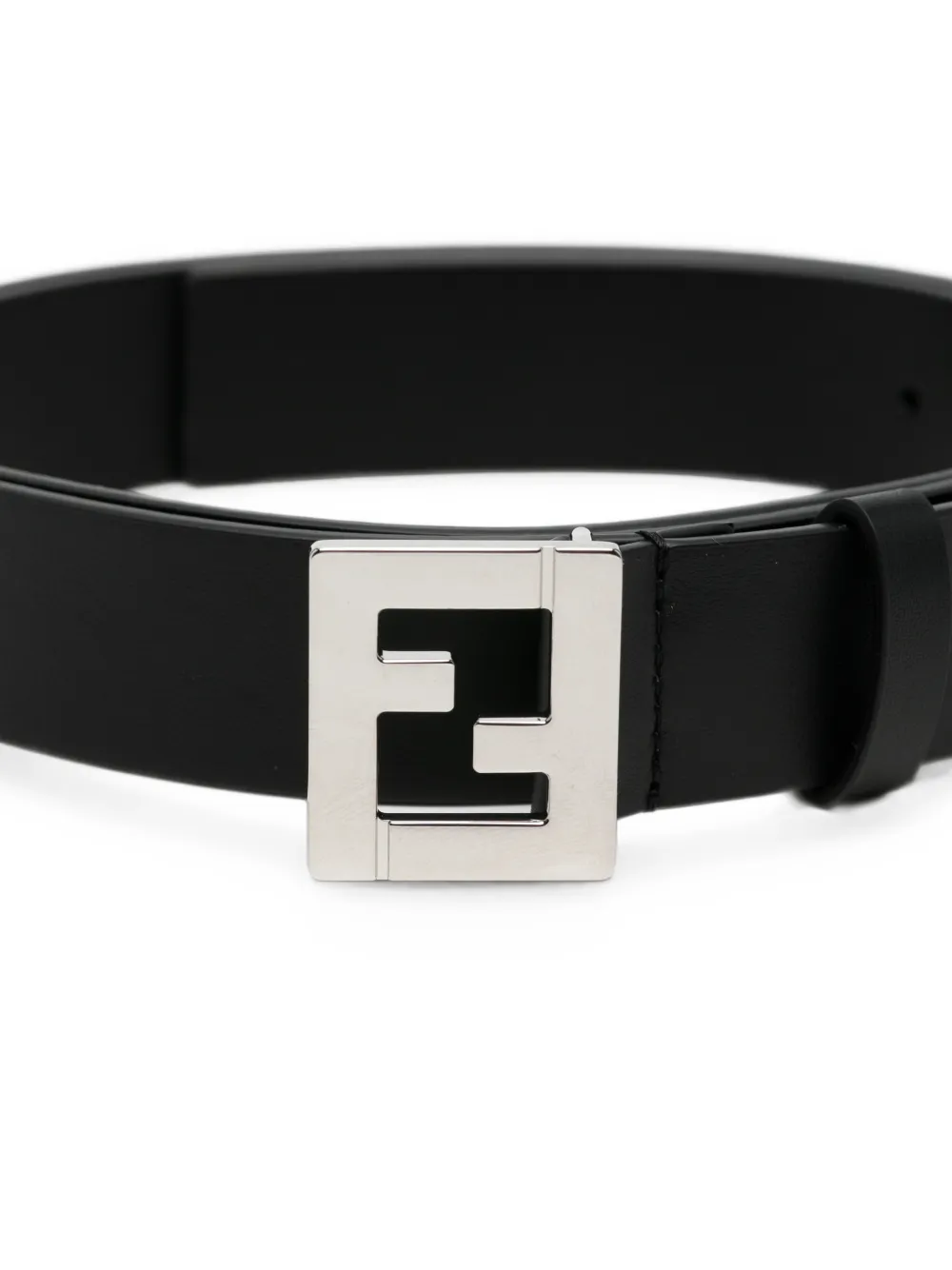 FENDI Riem met logo gesp Zwart