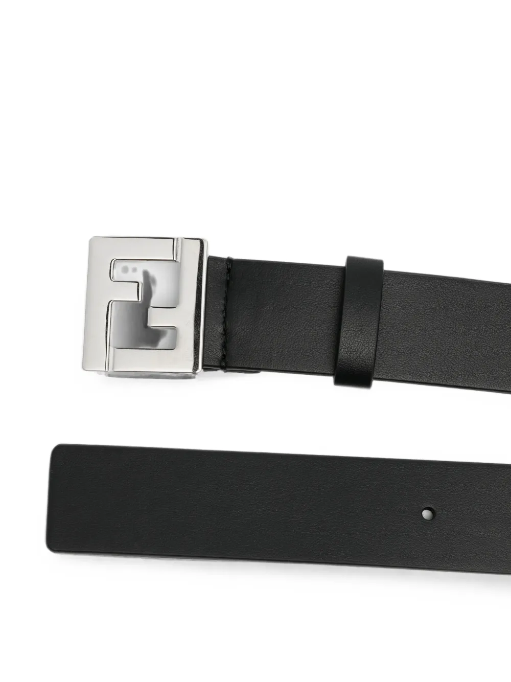 FENDI Riem met logo gesp Zwart