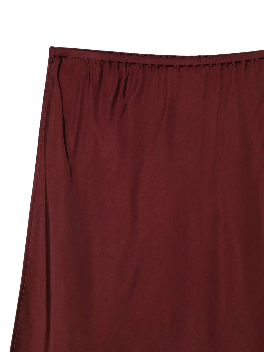 Vince Midi-rok met elastische taille en satijnen afwerking Rood