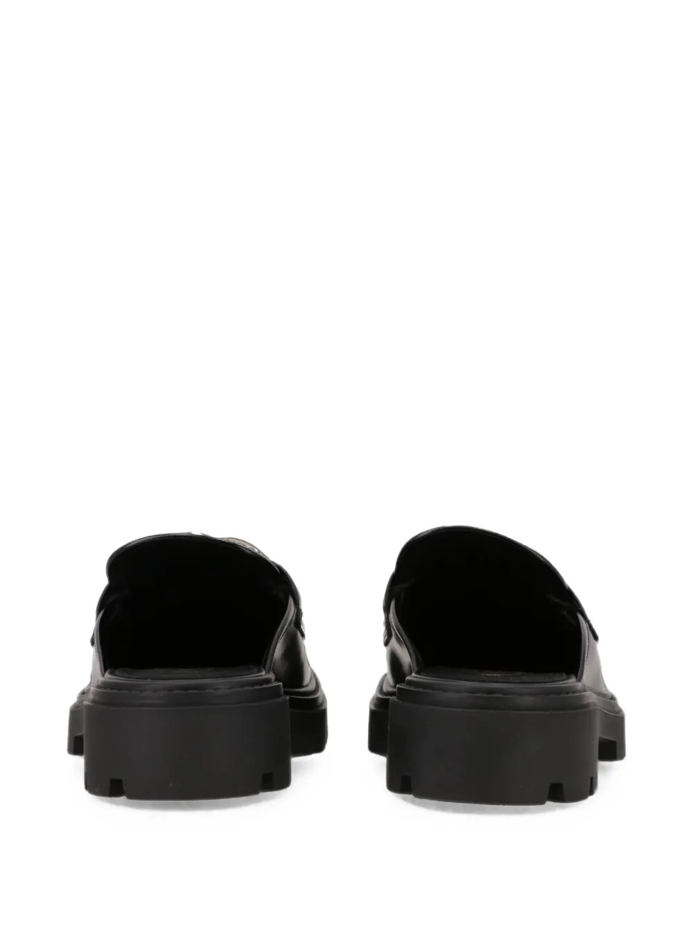 Tod's chain-link leather mules Zwart
