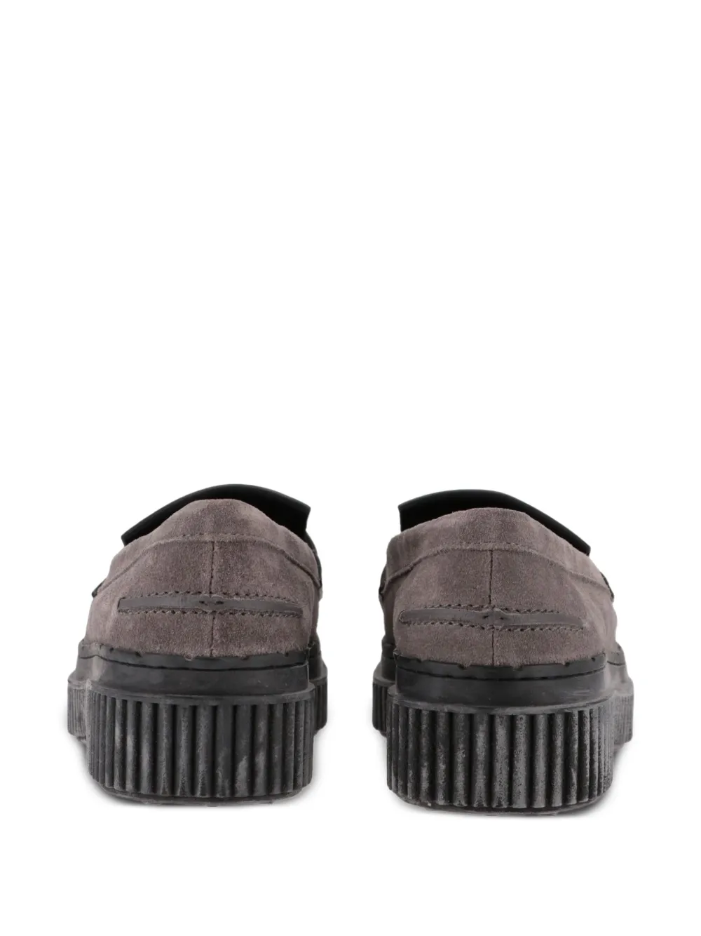 Tod's fringe-detail platform loafers Grijs